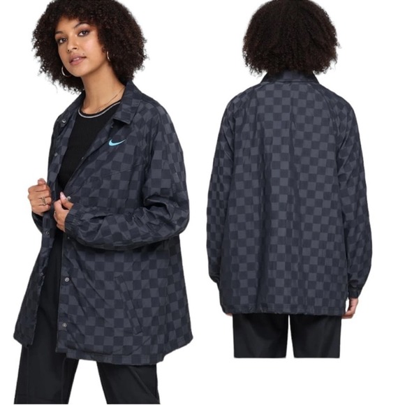 Nike Jackets & Blazers - Nike Icon Clash Checkered Coaches' Jacket
